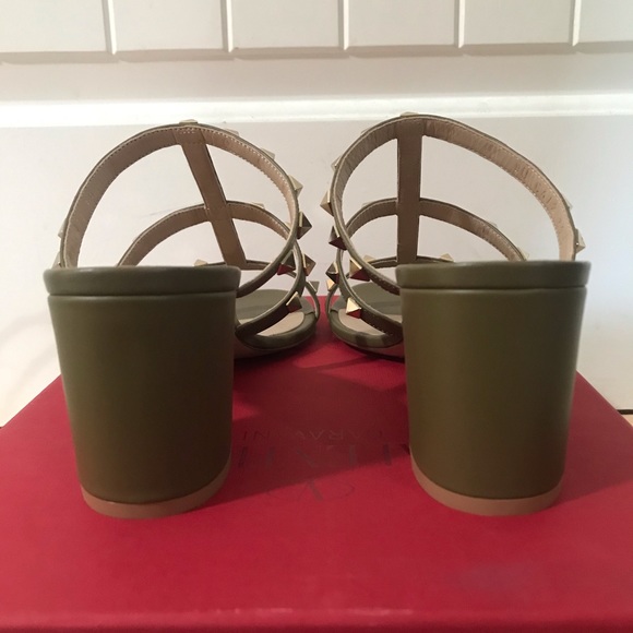 Valentino Garavani Rockstud Caged Slide Sandals - Picture 7 of 10